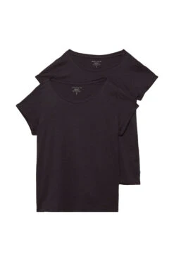 Edc By Esprit 2er Pack Basic-T-Shirt Black