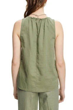 Edc By Esprit Ärmellos Bluse Einem Leinenmix Light Khaki 6 Edc By Esprit Ärmellos Bluse Einem Leinenmix Light Khaki -Esprit Verkauf edc by esprit armellos bluse einem leinenmix light khaki 2