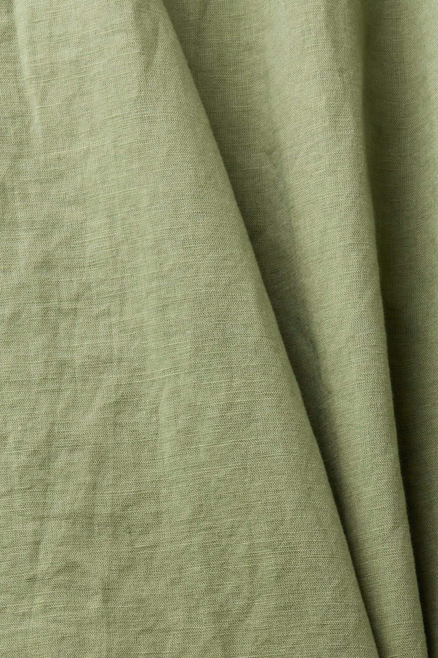 Edc By Esprit Ärmellos Bluse Einem Leinenmix Light Khaki 4 Edc By Esprit Ärmellos Bluse Einem Leinenmix Light Khaki - Image 4