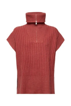 Edc By Esprit Ärmelloser Pullover Terracotta