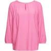 Edc By Esprit Fließende Bluse Mit 3/4 Ärmeln Pink