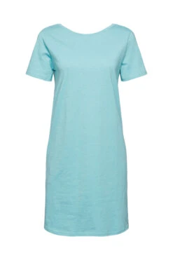 Edc By Esprit Jersey-Kleid Mit Rückenausschnitt Aqua Green