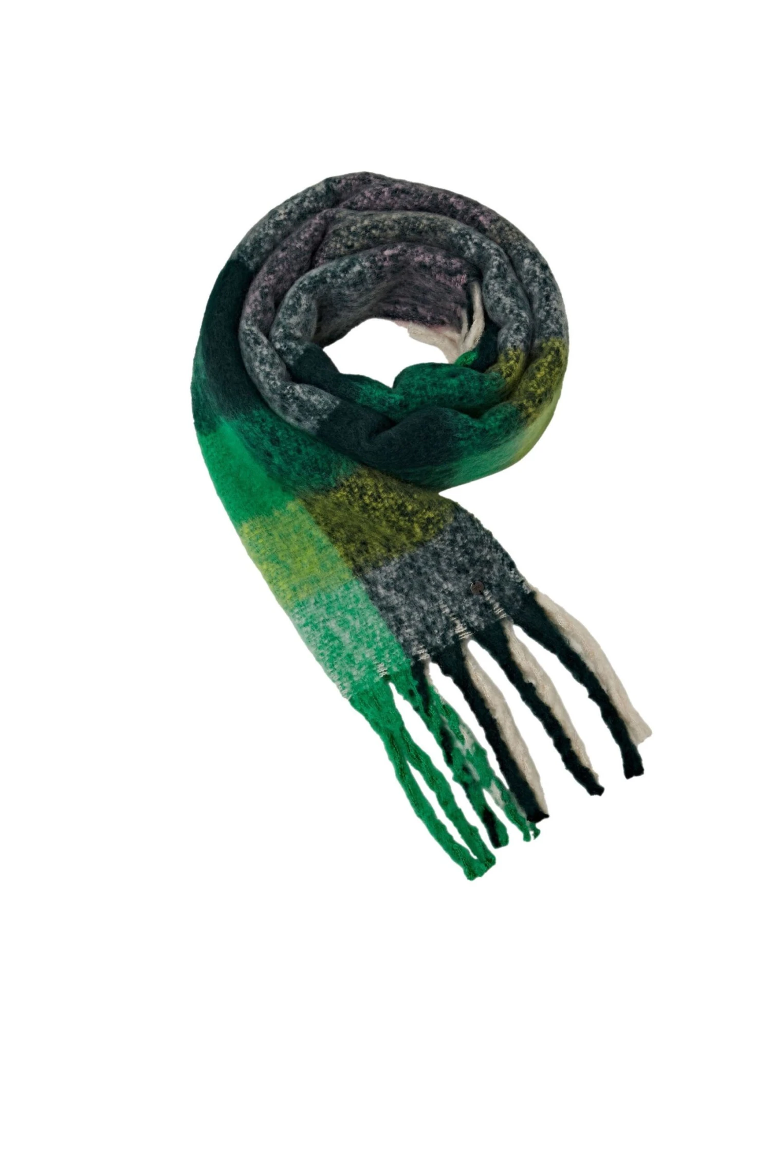 Edc By Esprit Karierter Grobstrickschal Light Green 1 Edc By Esprit Karierter Grobstrickschal Light Green