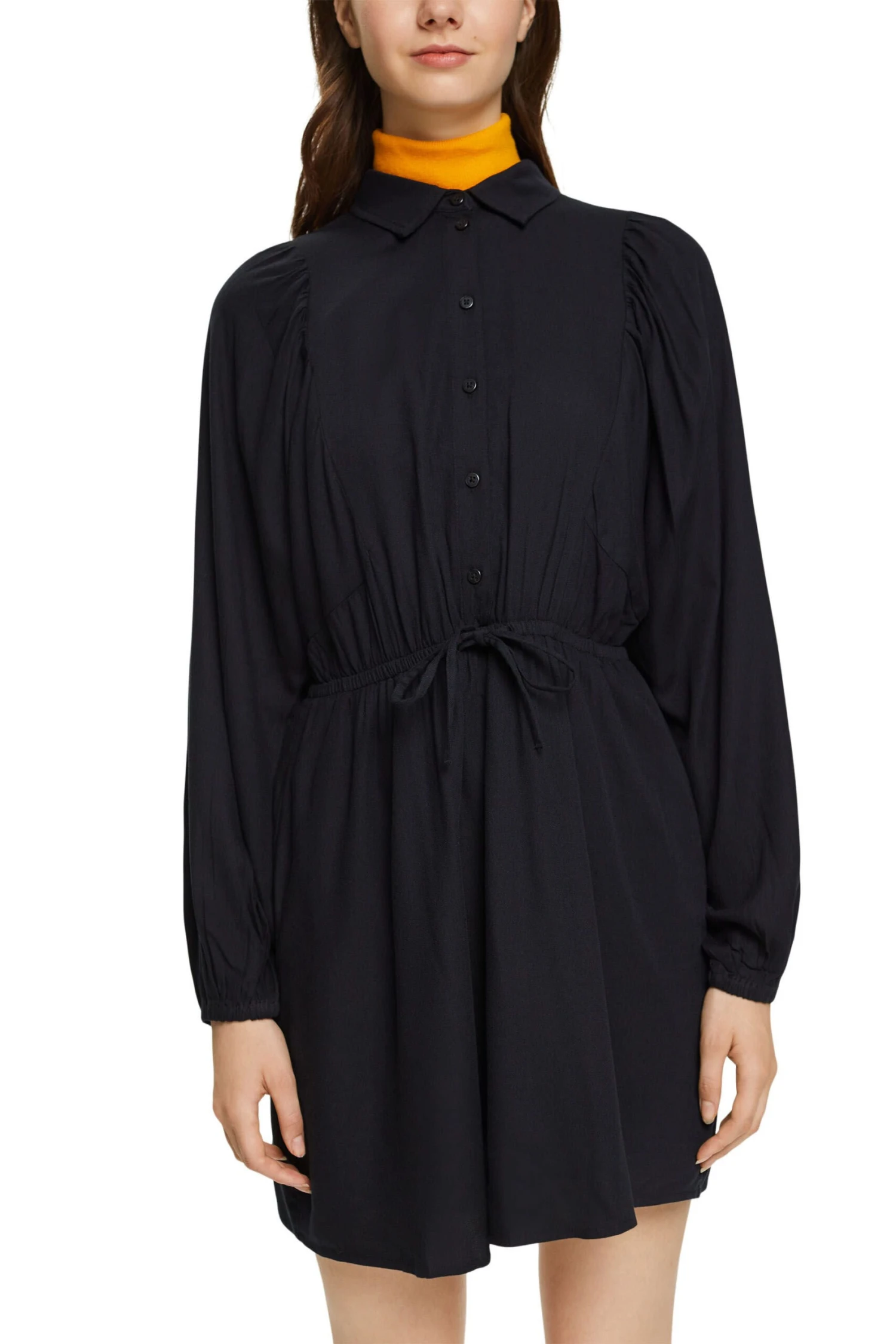 Edc By Esprit Kleid Mit Durchzugband Black 2 Edc By Esprit Kleid Mit Durchzugband Black - Image 2