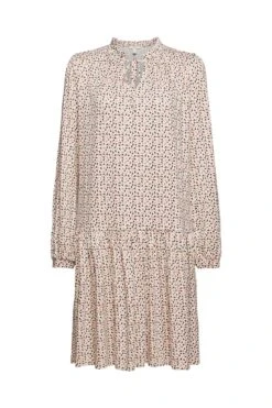 Edc By Esprit Kleid Mit Rüschen-Details Sand