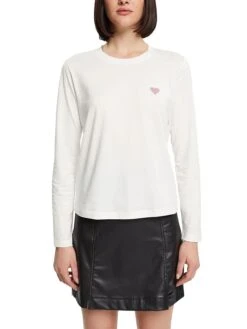 Edc By Esprit Longsleeve In Weiß