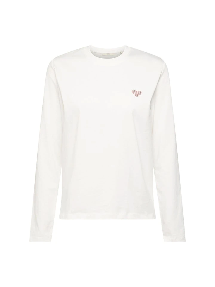 Edc By Esprit Longsleeve In Weiß 4 Edc By Esprit Longsleeve In Weiß - Image 4
