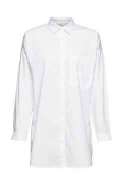 Edc By Esprit Oversize-Hemdbluse White