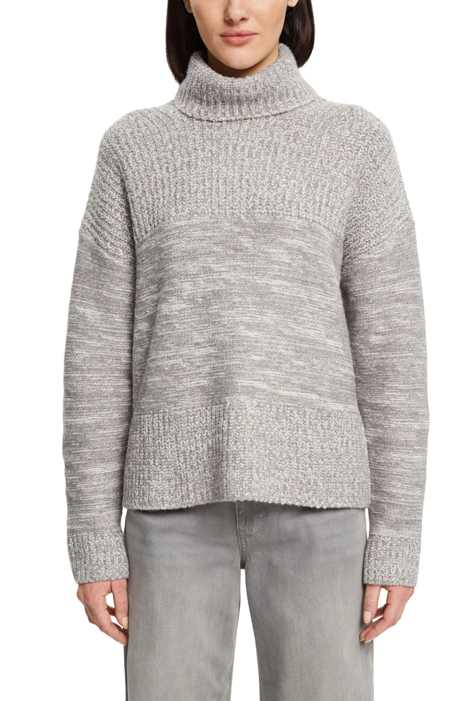 Edc By Esprit Rollkragenpullover Medium Grey 2 Edc By Esprit Rollkragenpullover Medium Grey - Image 2
