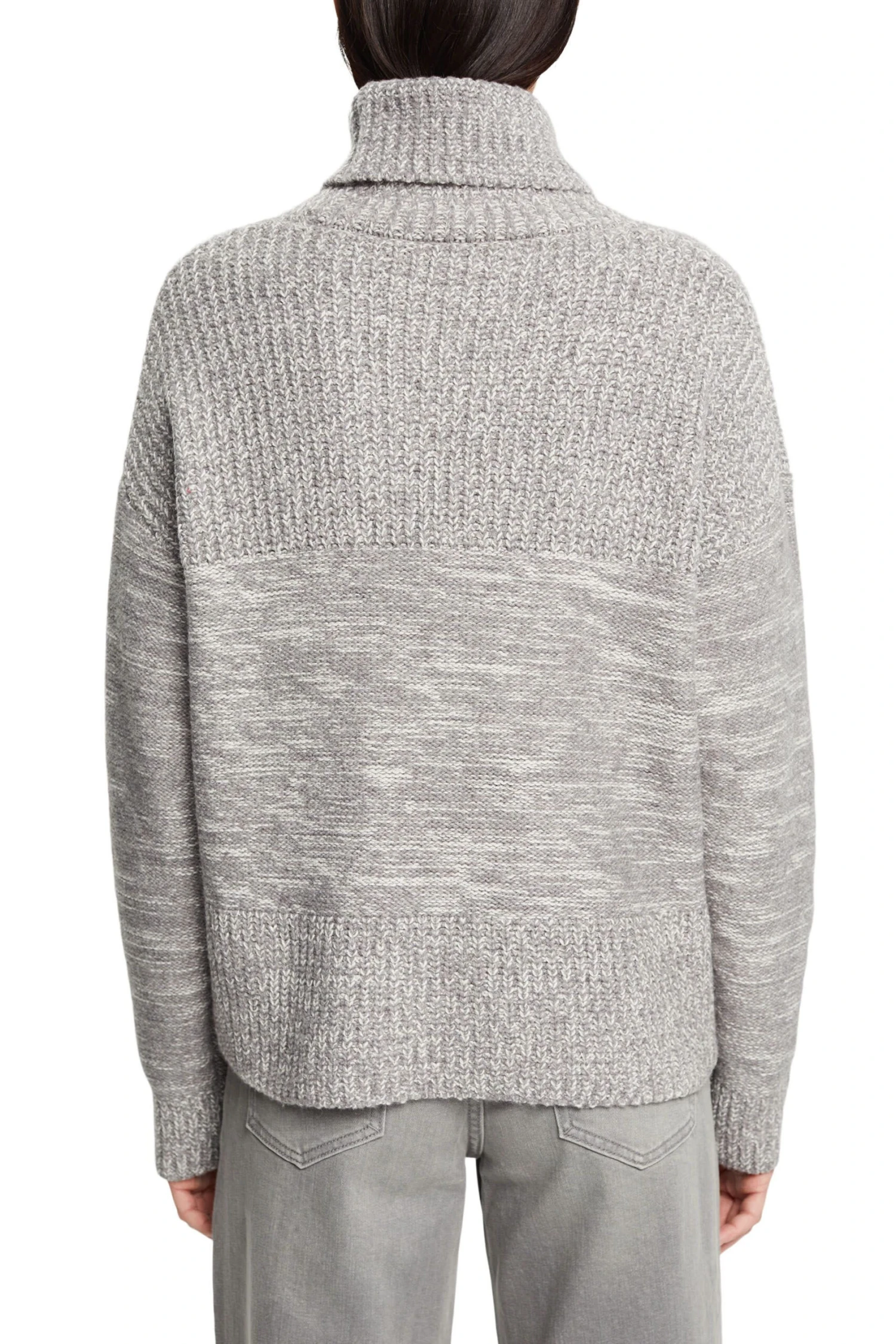 Edc By Esprit Rollkragenpullover Medium Grey 3 Edc By Esprit Rollkragenpullover Medium Grey - Image 3