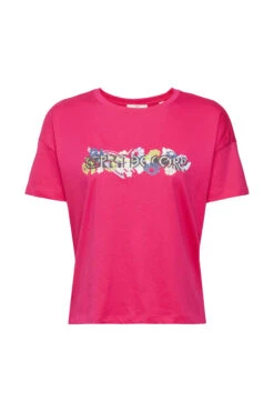 Edc By Esprit T-Shirt Mit Print Pink Fuchsia