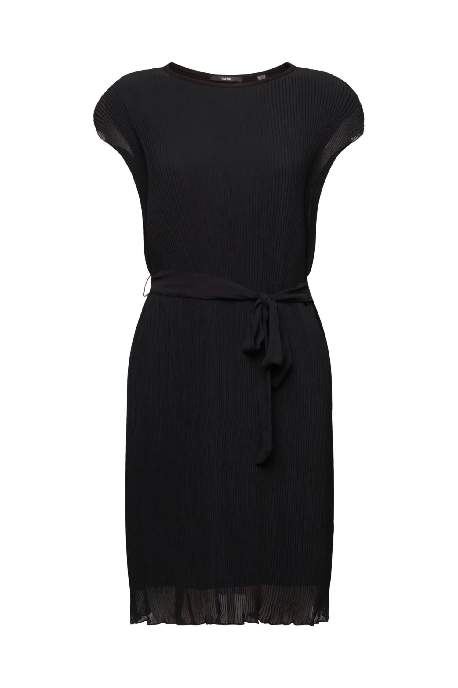 ESPRIT Ärmelloses Minikleid Mit Plisseefalten Black 1 ESPRIT Ärmelloses Minikleid Mit Plisseefalten Black