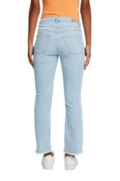 ESPRIT Ausgestellte Baumwolljeans Mit Mittlerer Bundhöhe Blue Light Washed -Esprit Verkauf esprit ausgestellte baumwolljeans mit mittlerer bundhohe blue light washed 2