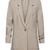ESPRIT Blazer Mit Gerafften Ärmeln Taupe