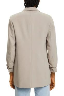 ESPRIT Blazer Mit Gerafften Ärmeln Taupe -Esprit Verkauf esprit blazer mit gerafften armeln taupe 2