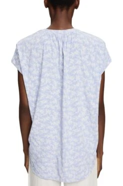 ESPRIT Bluse Mit Blumenmuster Light Blue Lavender -Esprit Verkauf esprit bluse mit blumenmuster light blue lavender 2