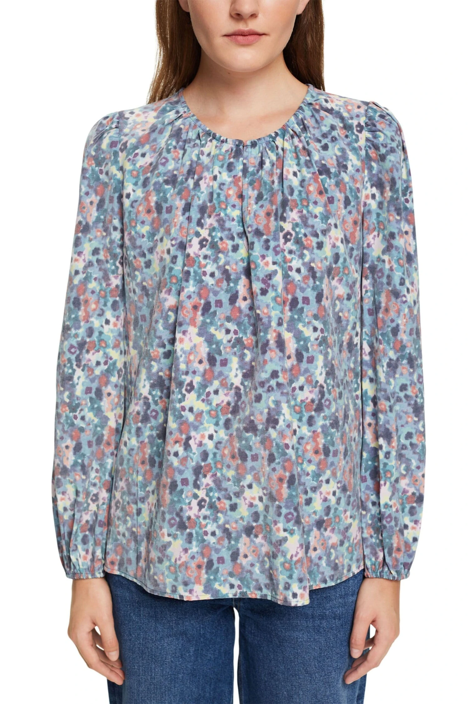 ESPRIT Bluse Teal Blue 2 ESPRIT Bluse Teal Blue - Image 2