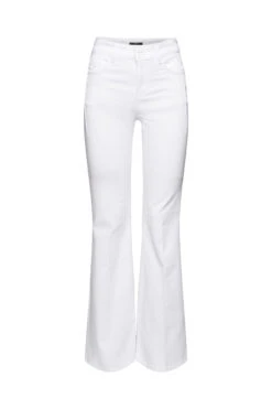 ESPRIT Bootcut-Jeans Mit Bügelfalte White