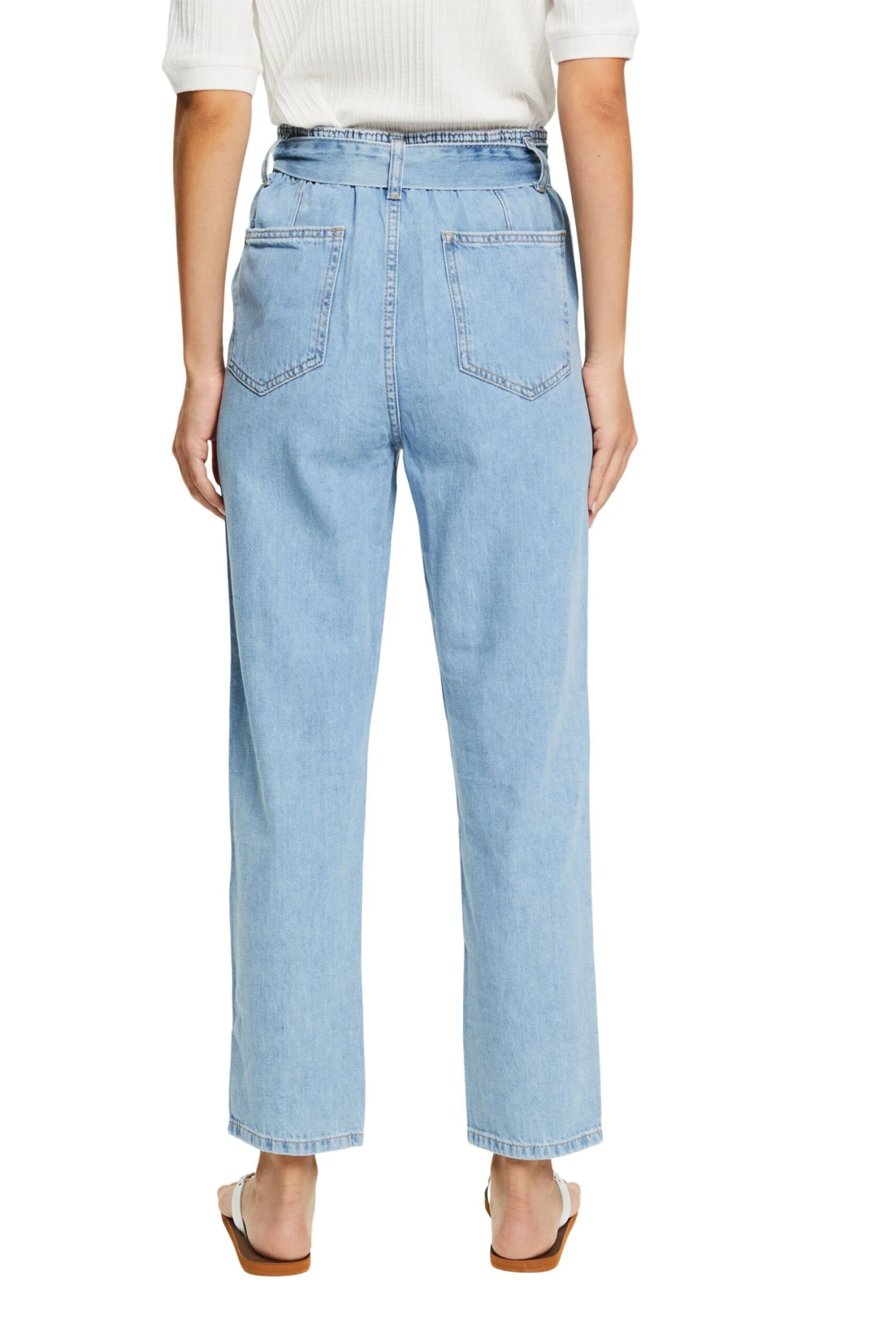 ESPRIT Denim Im Paperbag-Stil Blue Medium Washed 3 ESPRIT Denim Im Paperbag-Stil Blue Medium Washed - Image 3