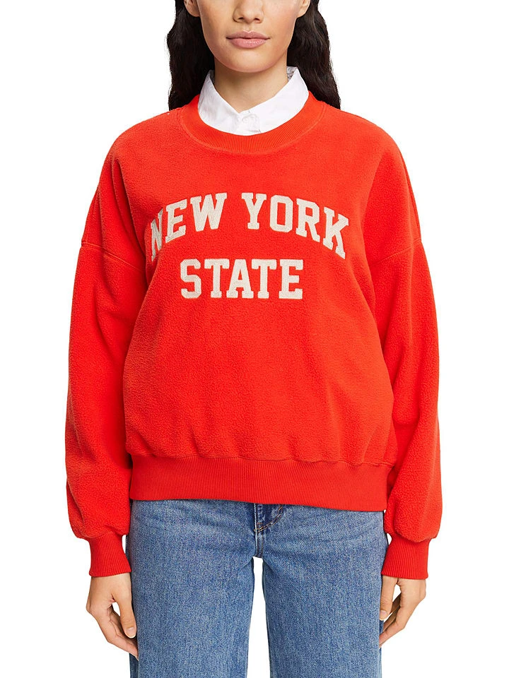 ESPRIT Fleecepullover In Rot 1 ESPRIT Fleecepullover In Rot