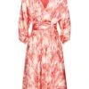 ESPRIT Floral Gemustertes Kleid Red