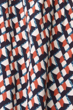 ESPRIT Gemustertes Hemdblusenkleid Navy -Esprit Verkauf esprit gemustertes hemdblusenkleid navy 3