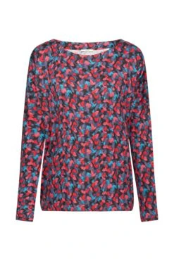 ESPRIT Gemustertes Longsleeve Pink