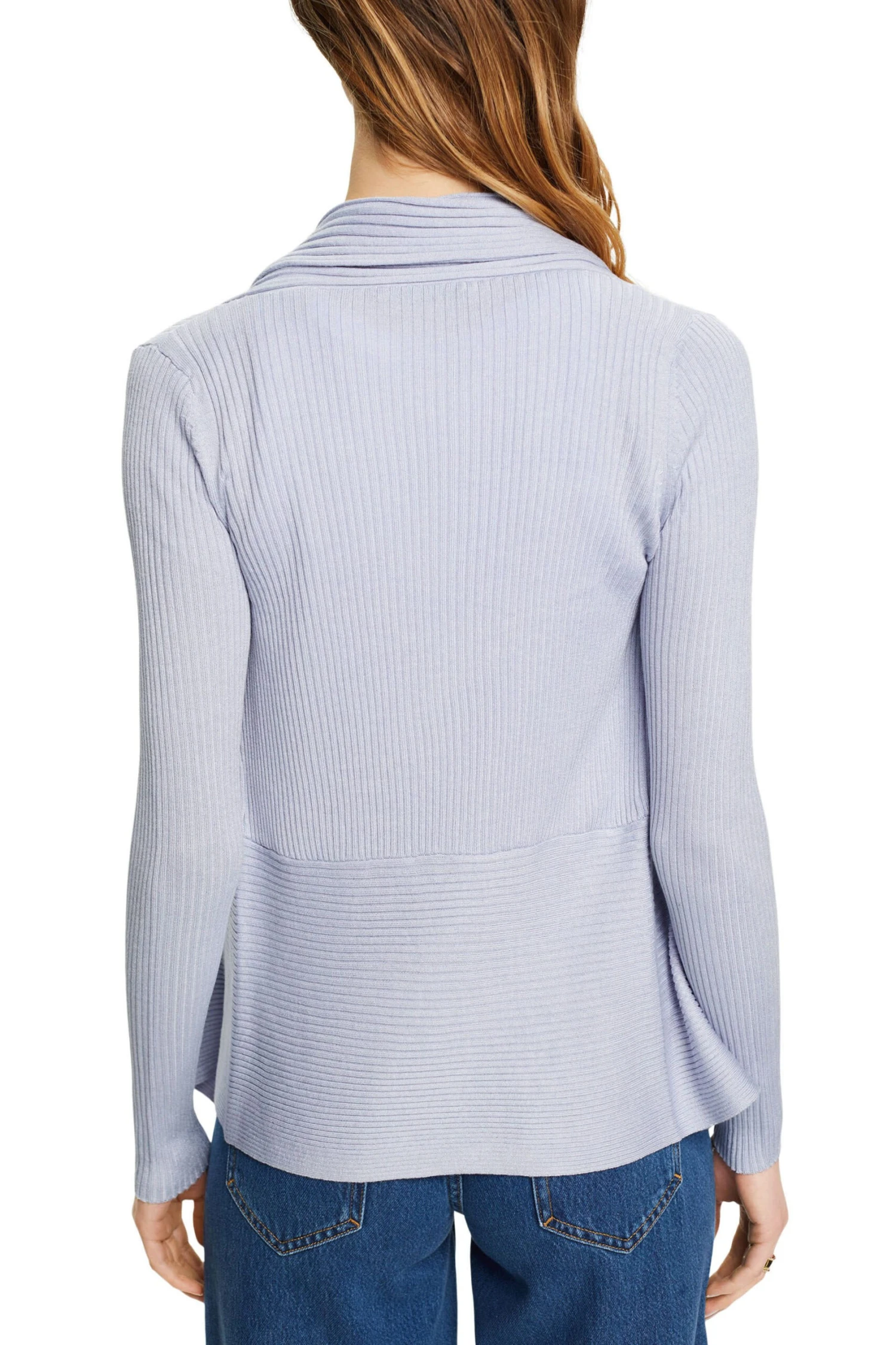 ESPRIT Gerippter Cardigan Light Blue 3 ESPRIT Gerippter Cardigan Light Blue - Image 3