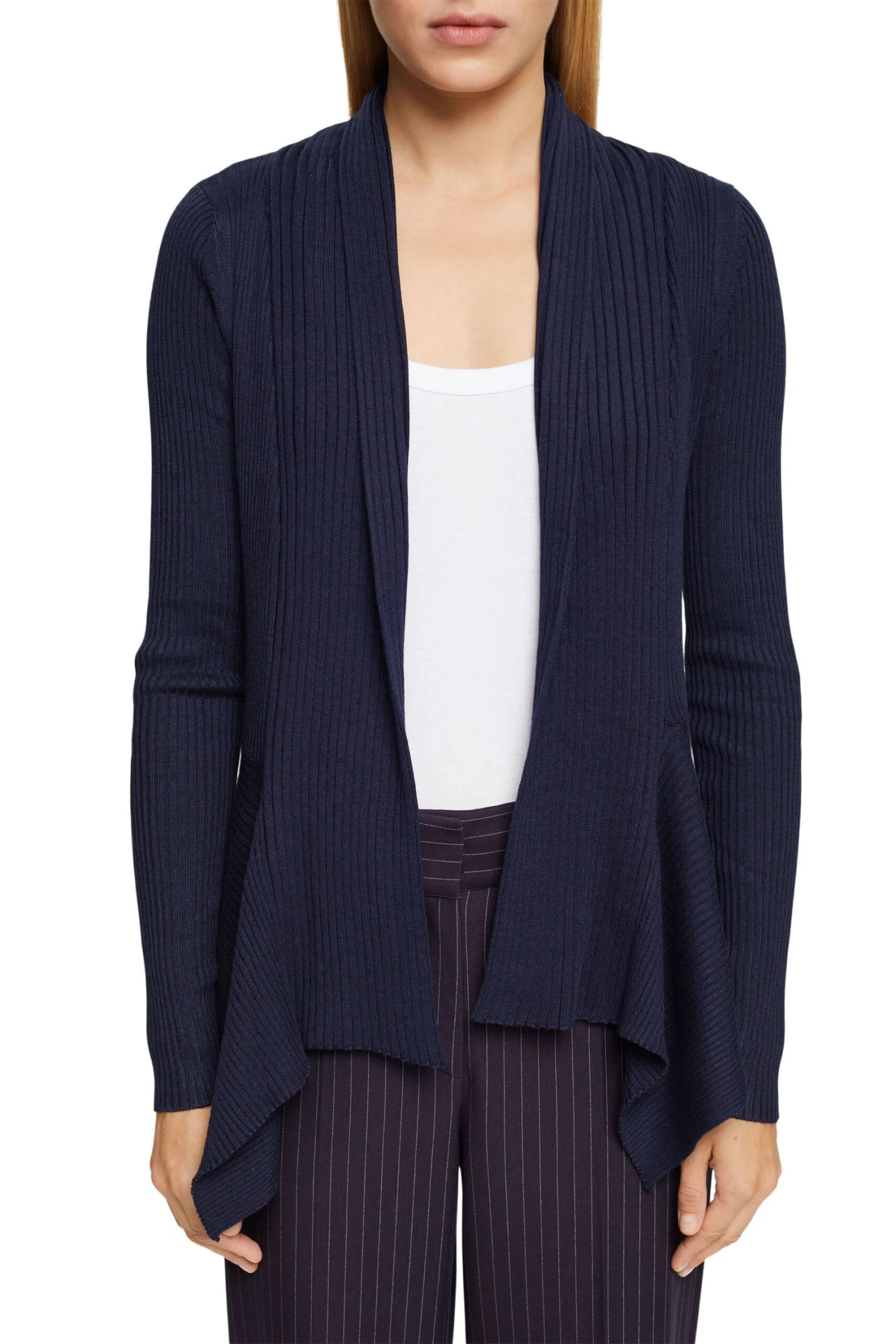 ESPRIT Gerippter Cardigan Navy 2 ESPRIT Gerippter Cardigan Navy - Image 2
