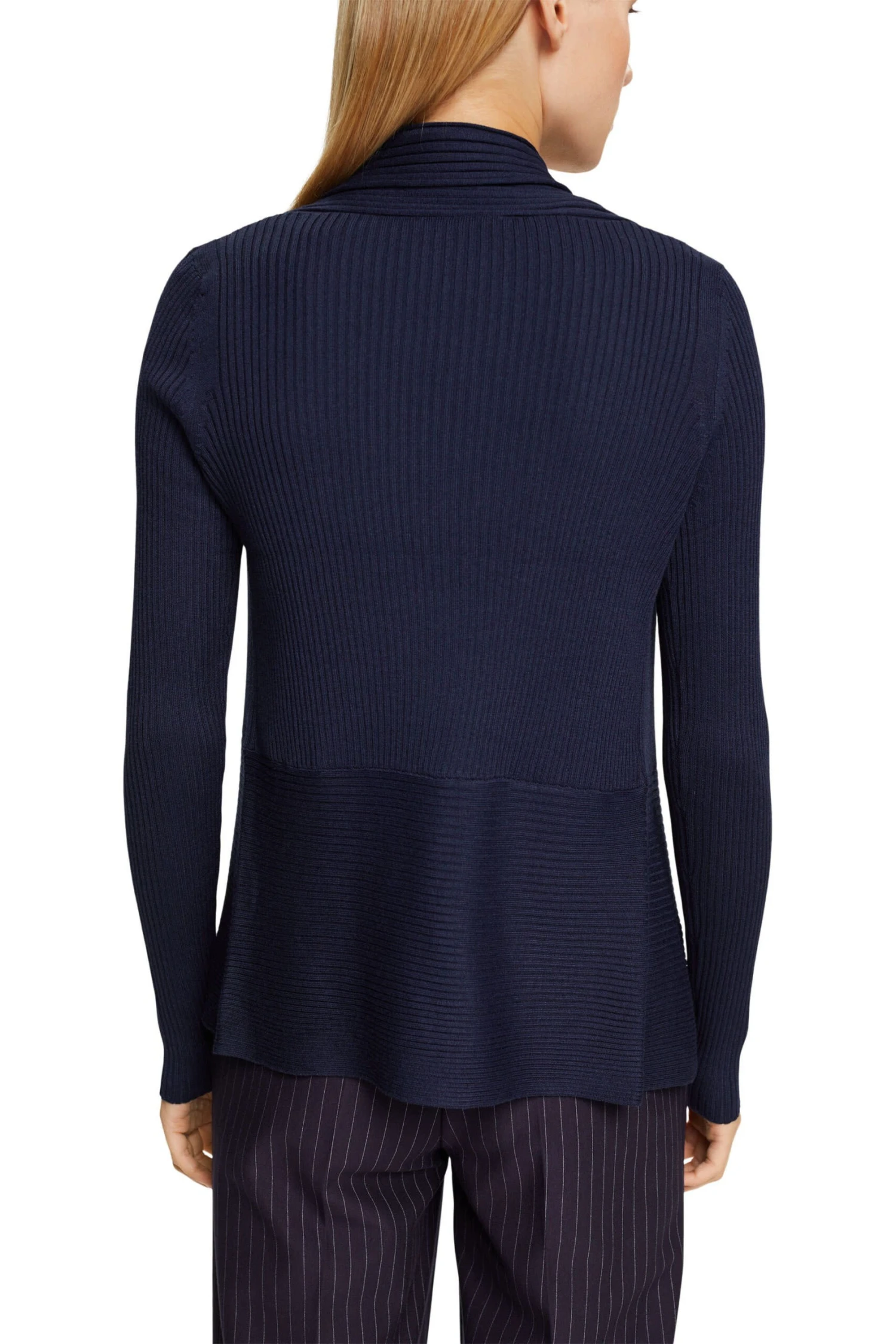 ESPRIT Gerippter Cardigan Navy 3 ESPRIT Gerippter Cardigan Navy - Image 3
