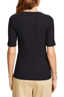 ESPRIT Geripptes Top Mit Häkeldetails Am Ausschnitt Black -Esprit Verkauf esprit geripptes top mit hakeldetails am ausschnitt black 2
