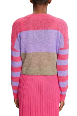 ESPRIT Gestreifter Pullover Pink Fuchsia -Esprit Verkauf esprit gestreifter pullover pink fuchsia 2