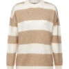ESPRIT Gestreifter Pullover Sand