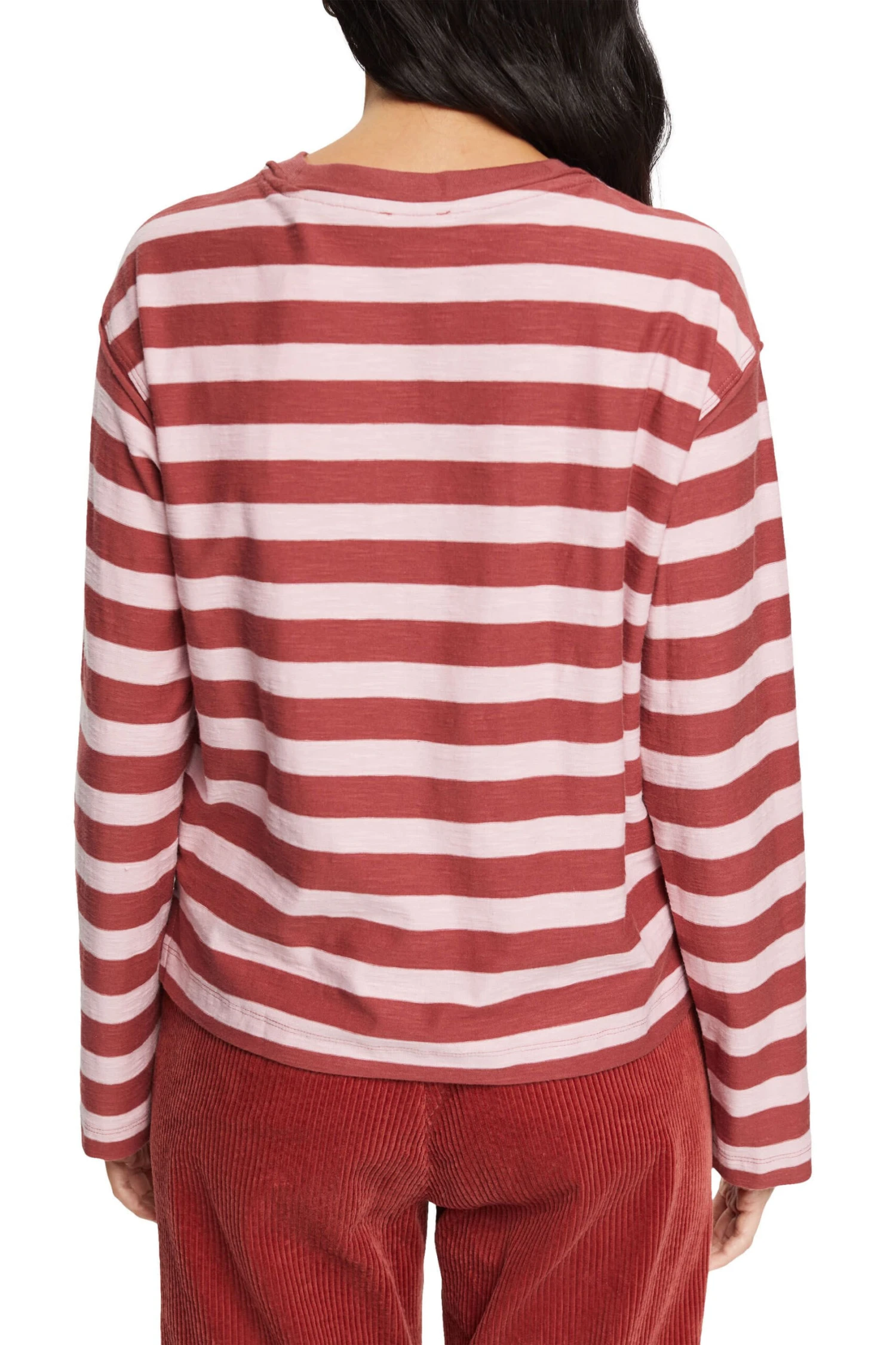 ESPRIT Gestreiftes Longsleeve Terracotta 3 ESPRIT Gestreiftes Longsleeve Terracotta - Image 3