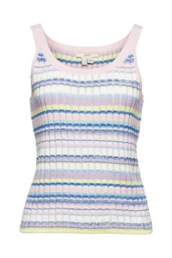 ESPRIT Gestreiftes Strick-Top Light Pink 3