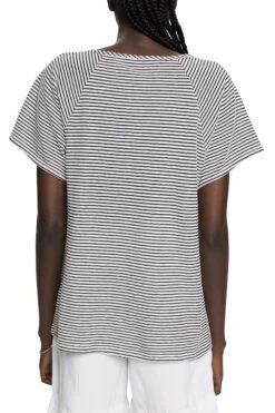 ESPRIT Gestreiftes T-Shirt Grey -Esprit Verkauf esprit gestreiftes t shirt grey 2