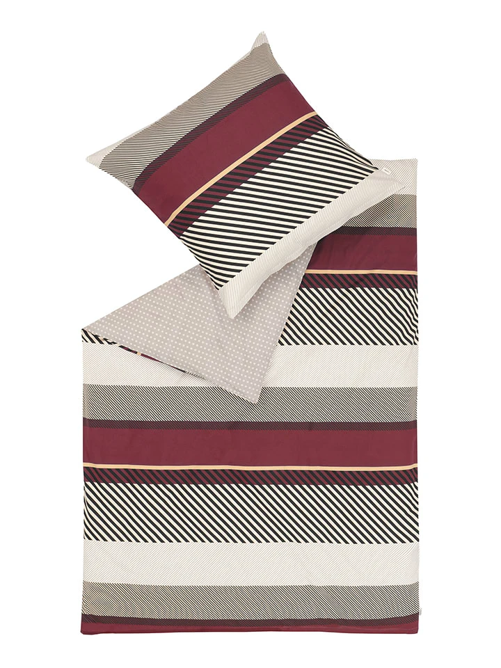 Flanell-Bettwäsche-Set "Lennon" In Rot 1 Flanell-Bettwäsche-Set "Lennon" In Rot