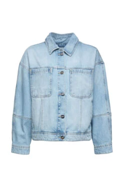ESPRIT Jacke Aus Softem Denim Blue Light Wash