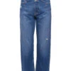 ESPRIT Jeans Mit Destroyed-Effekten In Dad Fit Blue Medium Washed