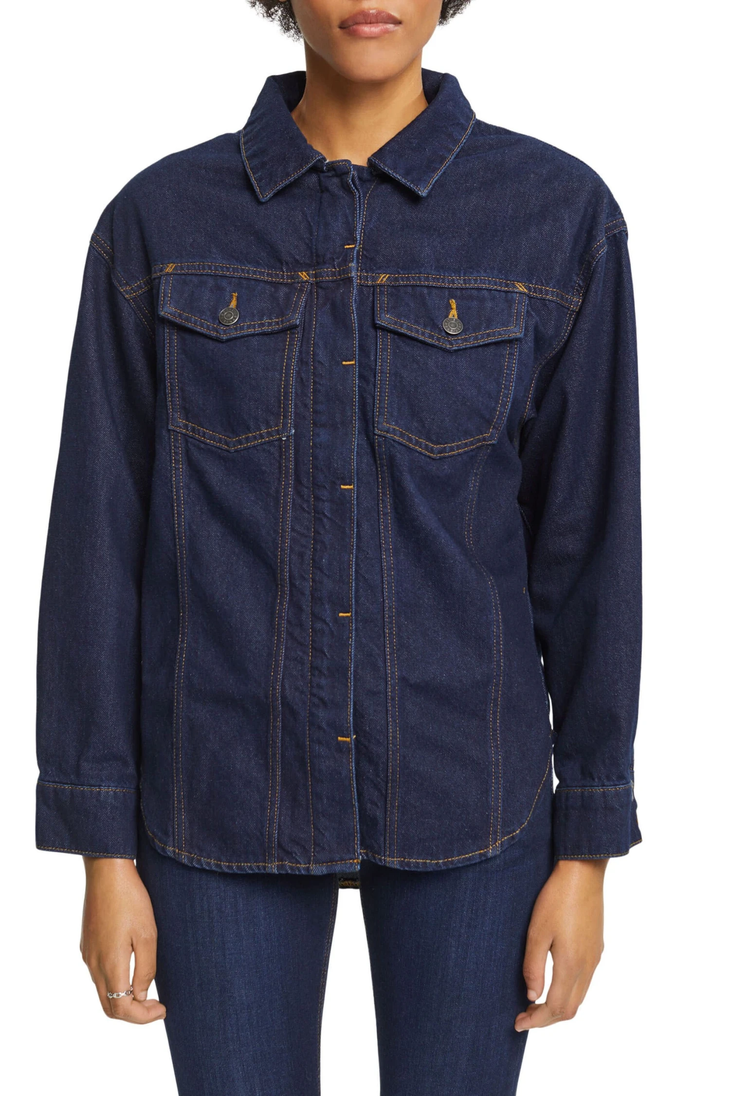 ESPRIT Jeansbluse Blue Rinse 2 ESPRIT Jeansbluse Blue Rinse - Image 2