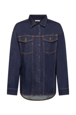 ESPRIT Jeansbluse Blue Rinse