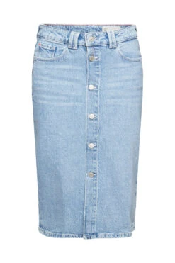 ESPRIT Jeansrock Mit Knopfleiste Blue Medium Washed