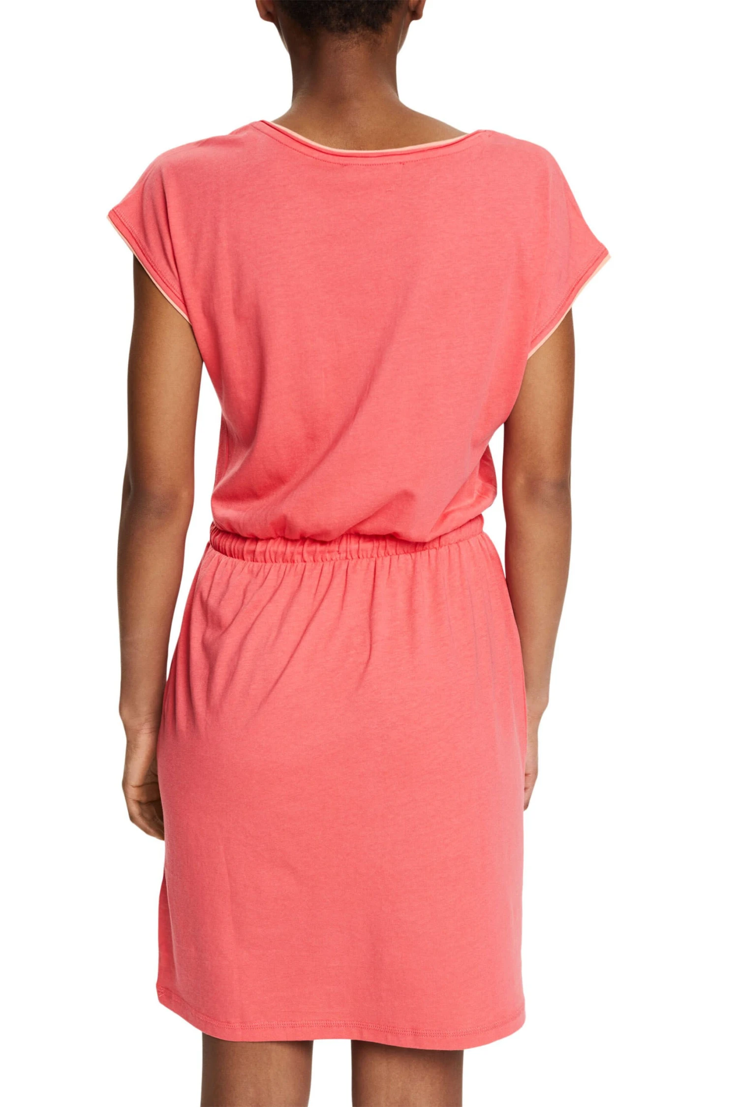 ESPRIT Kleid Knitted Midi Coral Red 3 ESPRIT Kleid Knitted Midi Coral Red - Image 3