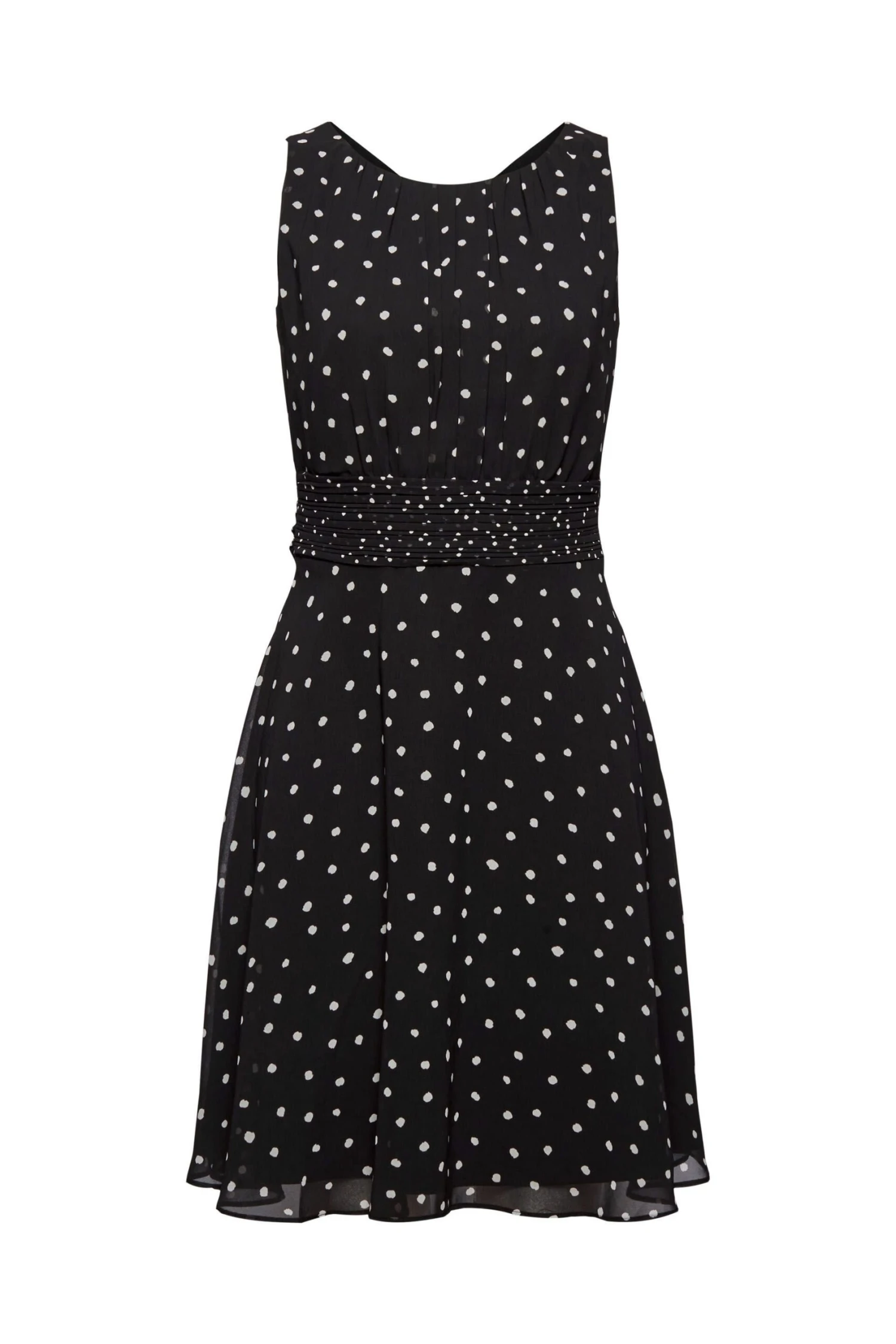 ESPRIT Kleid Mit Geraffter Taille Black 1 ESPRIT Kleid Mit Geraffter Taille Black