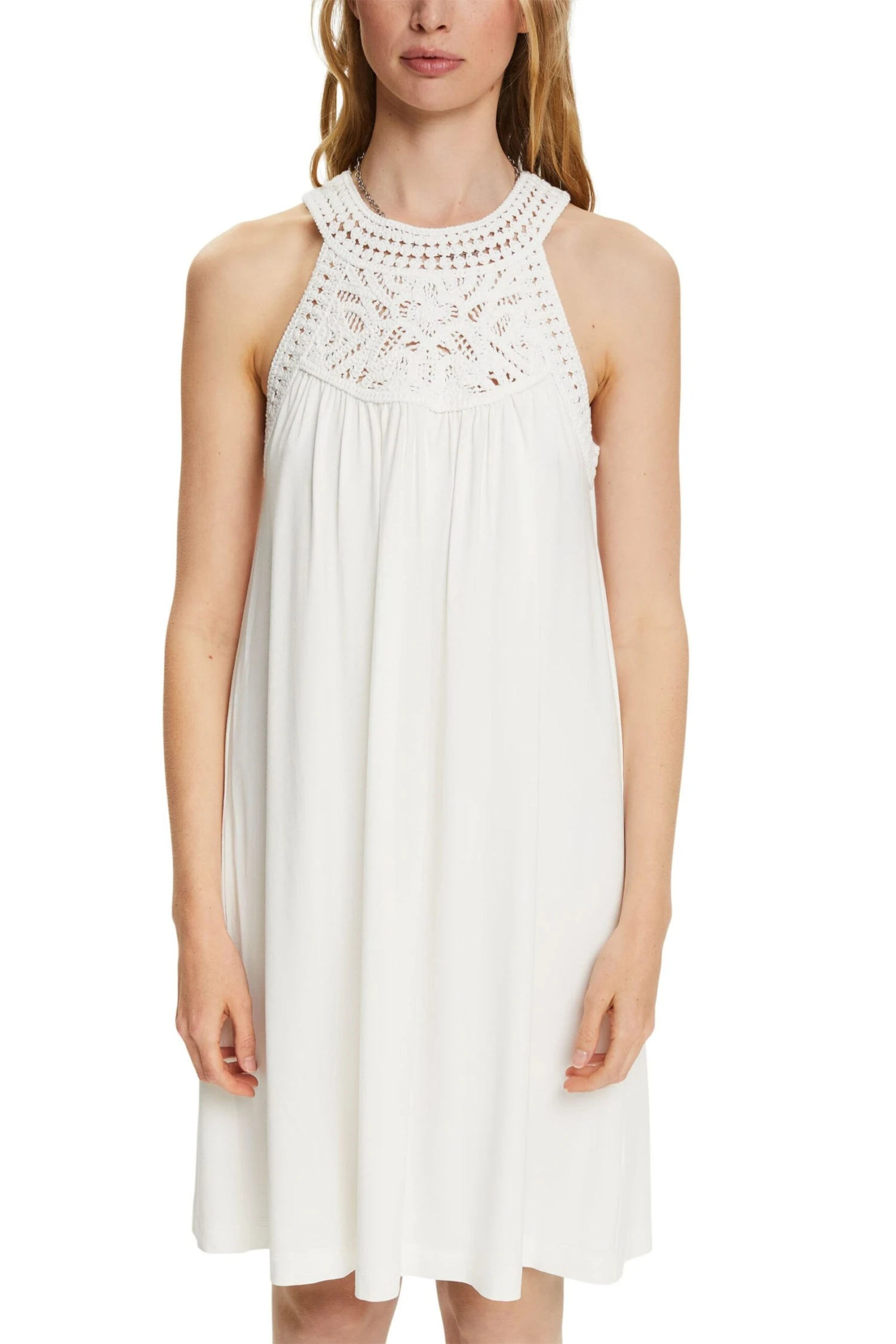 ESPRIT Kleid Mit Häkelspitze Off White 2 ESPRIT Kleid Mit Häkelspitze Off White - Image 2