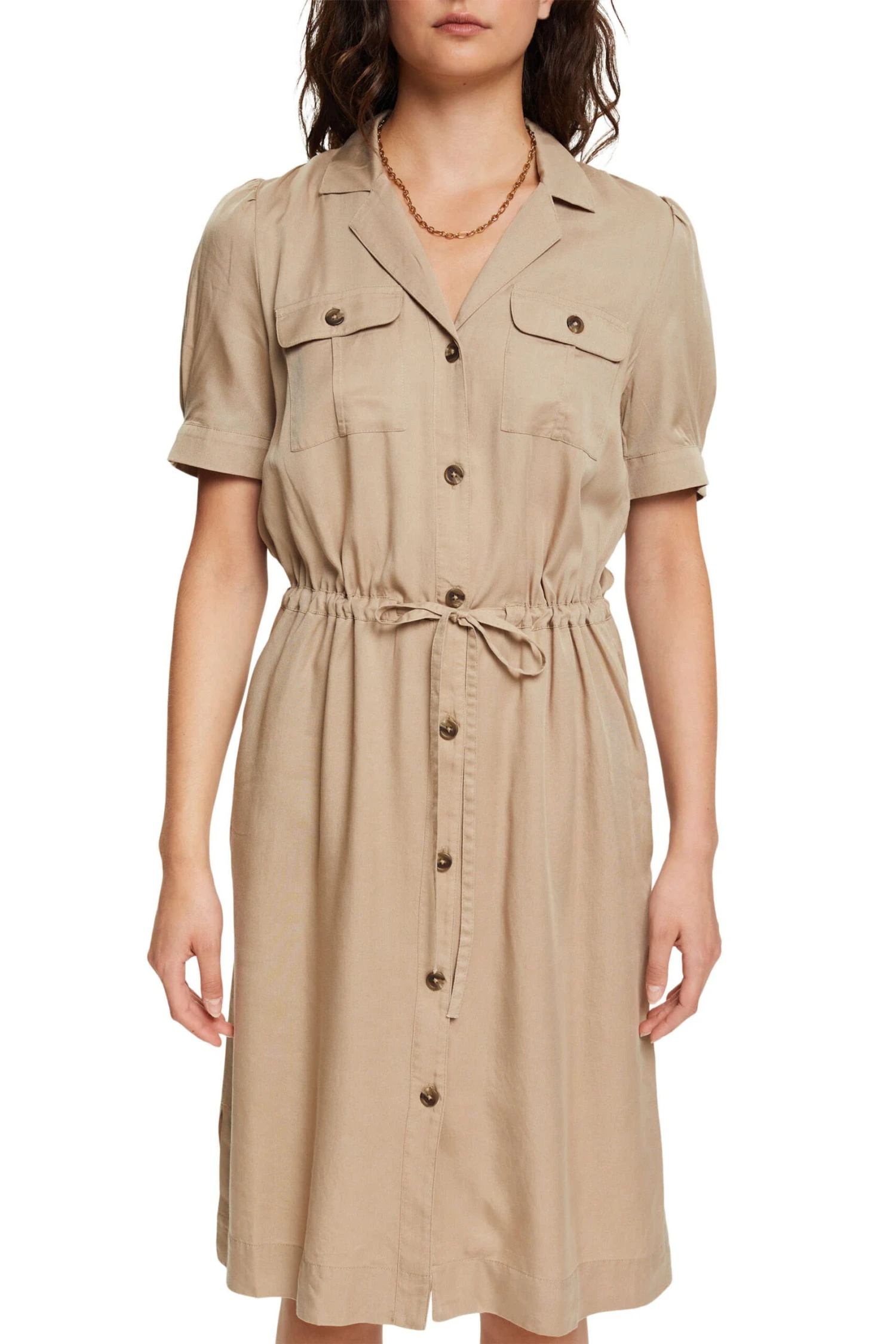 ESPRIT Kleid Pale Khaki 2 ESPRIT Kleid Pale Khaki - Image 2