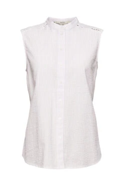 ESPRIT Kurzärmelige Bluse Mit Längsstreifen Lilac 3