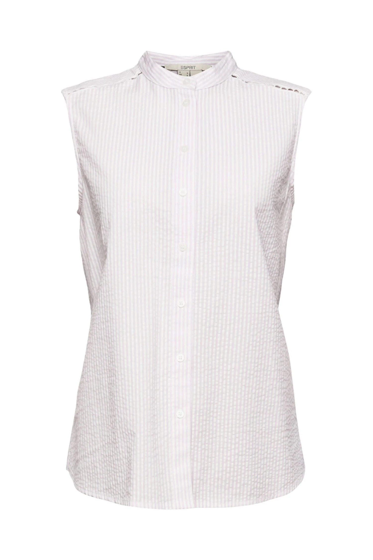 ESPRIT Kurzärmelige Bluse Mit Längsstreifen Lilac 3 1 ESPRIT Kurzärmelige Bluse Mit Längsstreifen Lilac 3