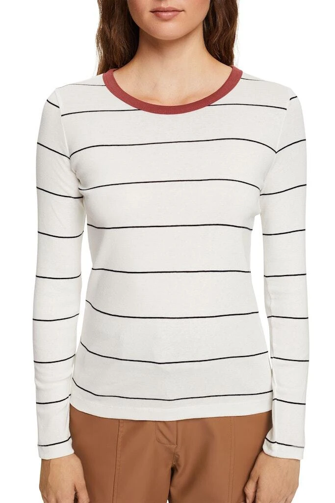 ESPRIT Langarmshirt In Off White 2 ESPRIT Langarmshirt In Off White - Image 2
