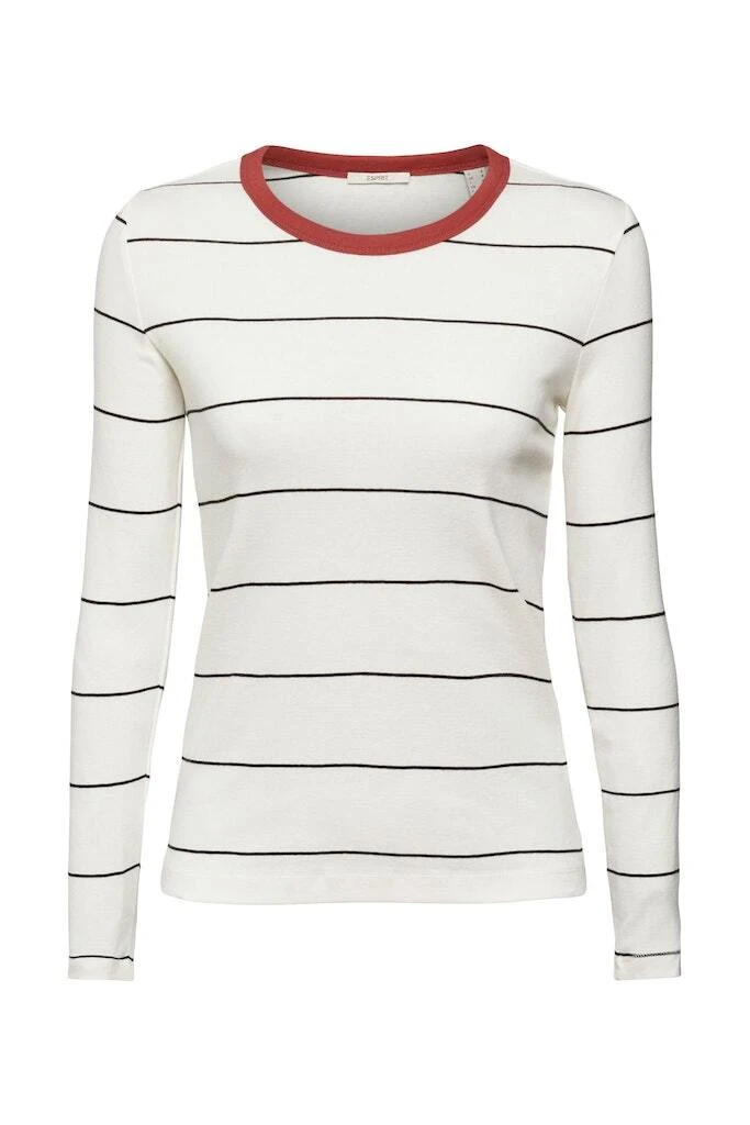 ESPRIT Langarmshirt In Off White 1 ESPRIT Langarmshirt In Off White